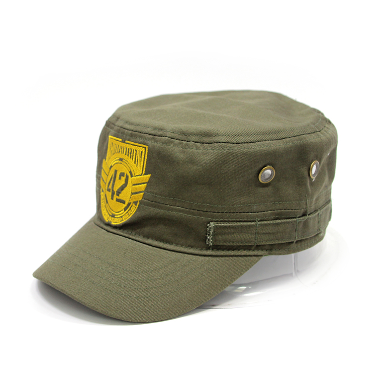 平頂軍帽廠家-平頂軍訓(xùn)帽定制