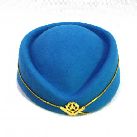 空姐帽帽廠-金屬章空姐帽訂做