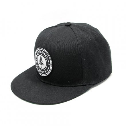 定制黑色繡花徽章平沿球隊帽